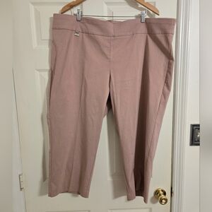 Alfani Pale Pink Tummy control capri Size 26W NWT